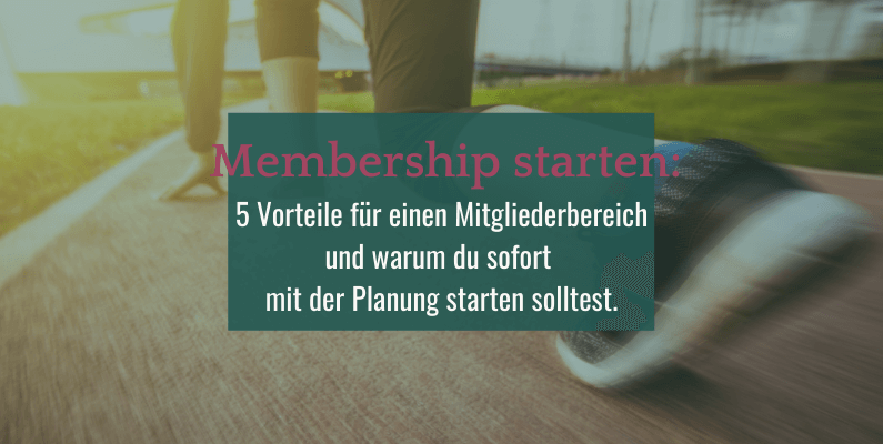Membership Starten WordPress Mitgliederbereich