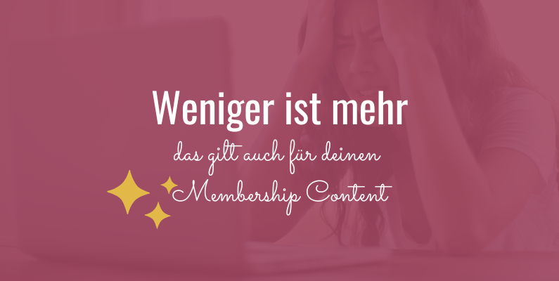 Content-Overload vermeiden