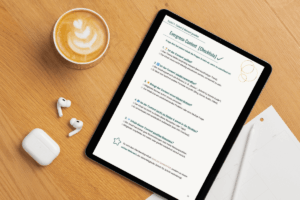 Level up your Membership Glück Mock up Checkliste