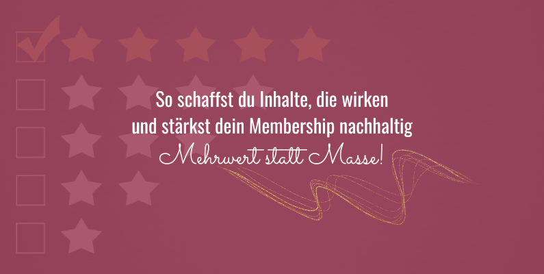 Membership Mehrwert